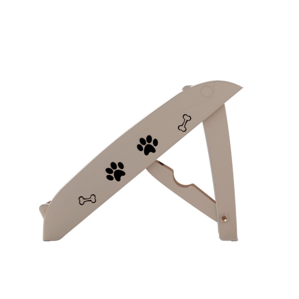 i.Pet Dog Ramp Steps For Bed Sofa Car Pet Stairs Ladder Portable Foldable Beige - Image 4