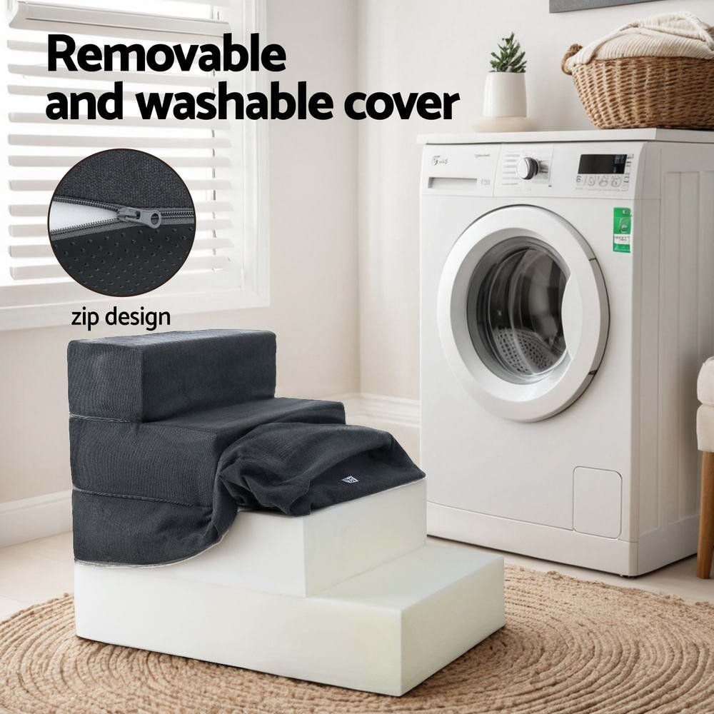 i.Pet Dog Ramp Foam Dog Cover Stairs Portable Cat Ladder For Sofa Bed 4 Steps - Image 6