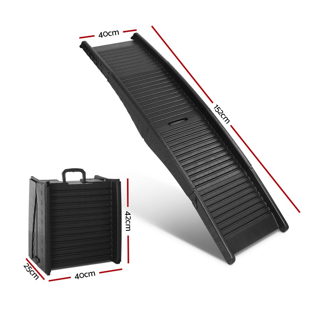 i.Pet Dog Ramp Pet Stairs Steps For Car SUV Ladder Travel Foldable Portable - Image 2