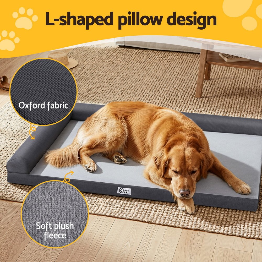 i.Pet Pet Bed Plush Soft Cushion Egg Crate Large Sofa Platform Removable Washable - Image 5