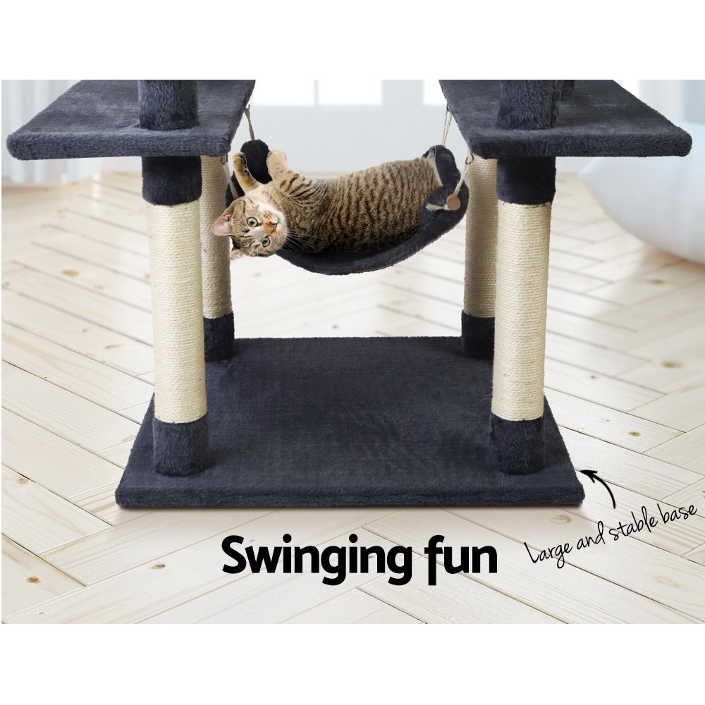 i.Pet Cat Tree 184cm Tower Scratching Post Scratcher Wood Trees Condo Bed House - Image 7