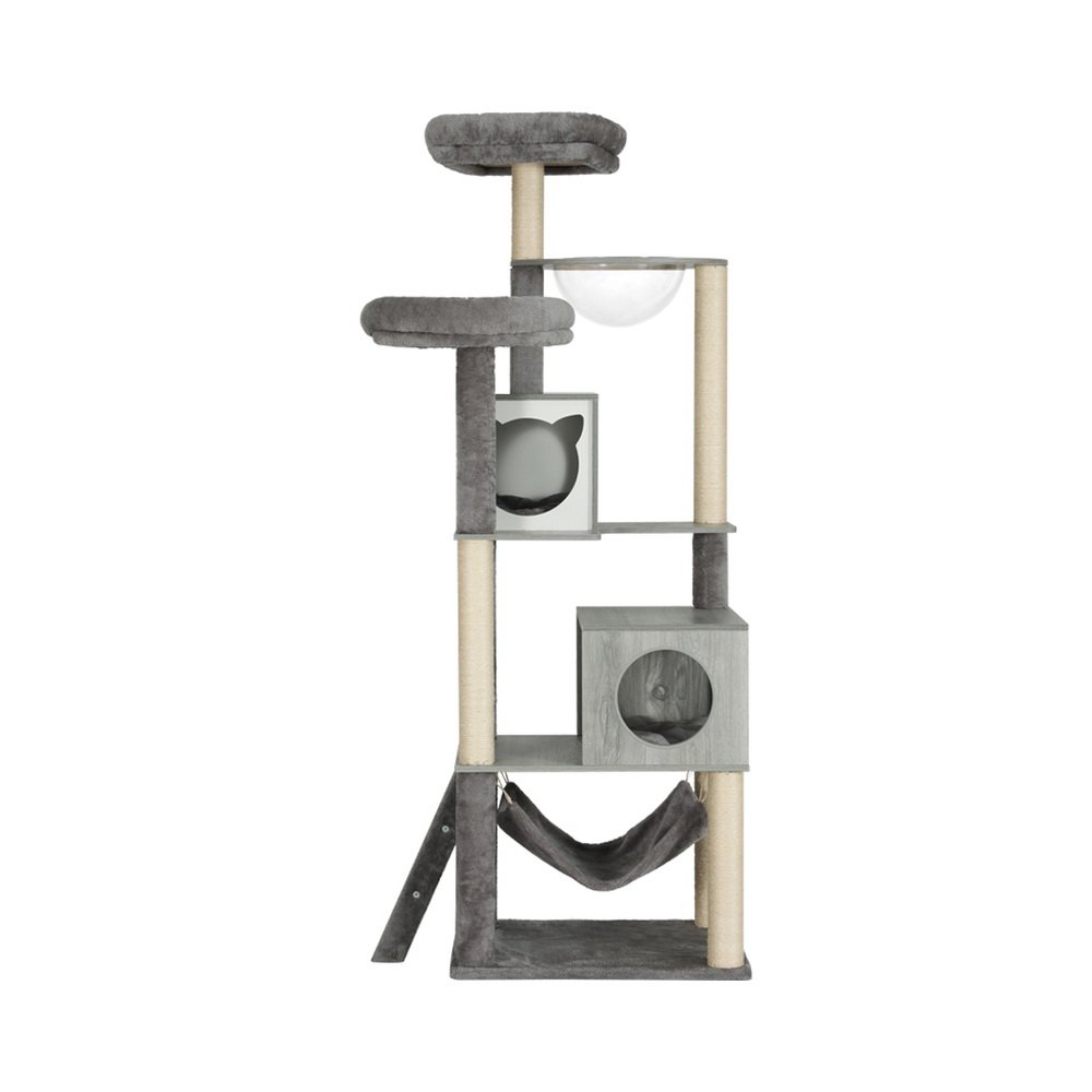 i.Pet Cat Tree 178cm Tower Scratching Post Scratcher Wood Bed Condo House Wooden Ladder - Image 3