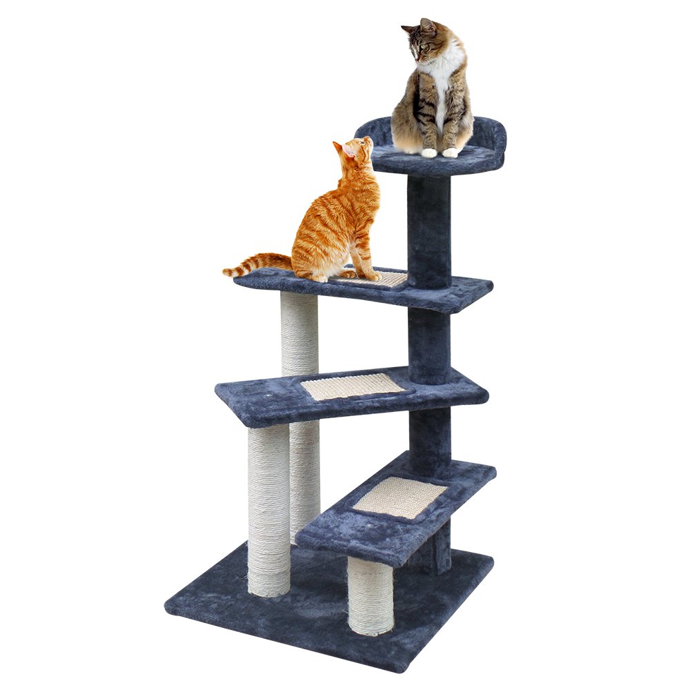 i.Pet Cat Tree 100cm Scratching Post Scratcher Tower Wood Condo House Trees Bed - Image 8