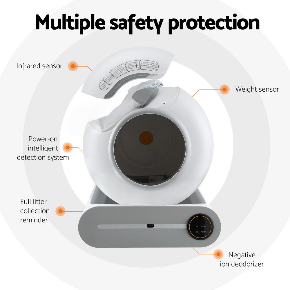 i.Pet Automatic Cat Litter Box Self-Cleaning Large Smart Cat Litter Box Toilet App Control 9L - Image 6