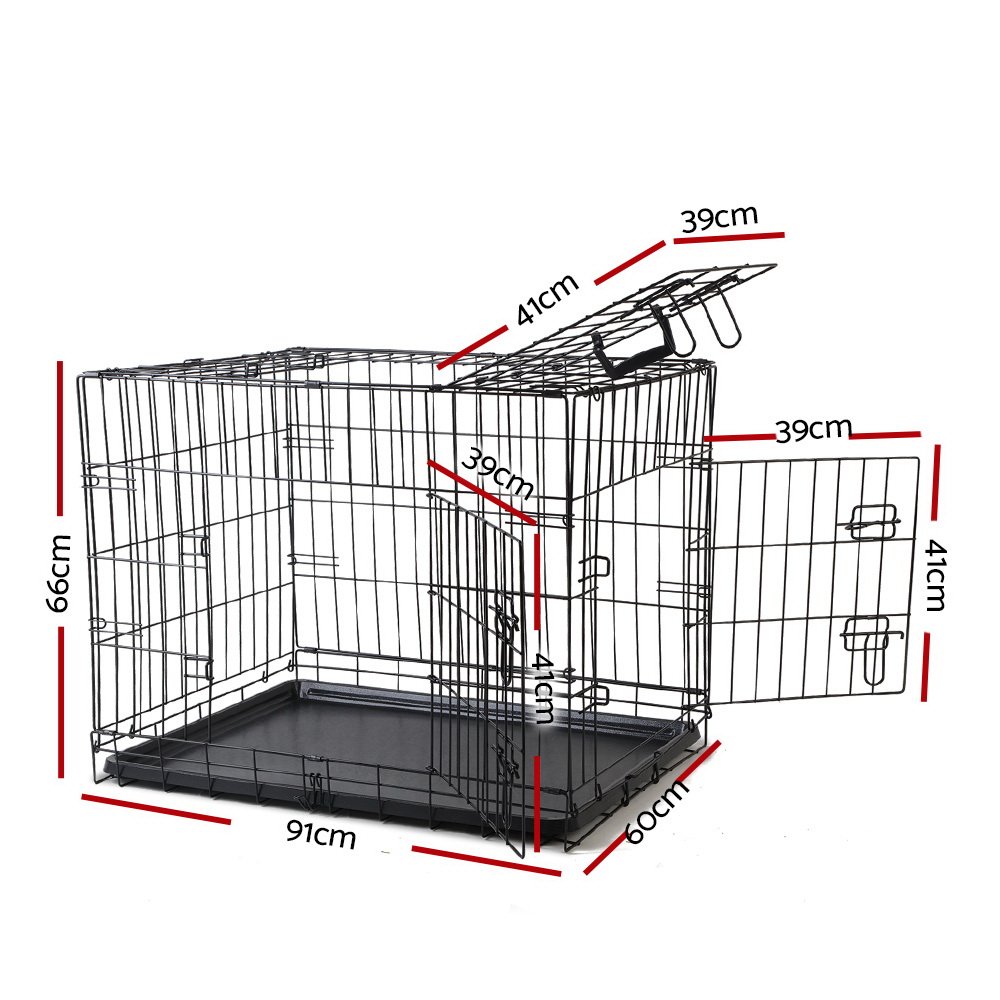 i.Pet 36" Dog Cage Crate Kennel 3 Doors - Image 2