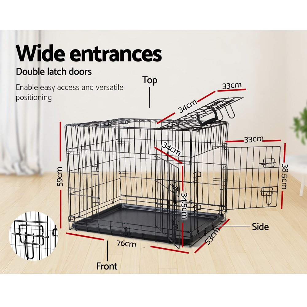 i.Pet 36" Dog Cage Crate Kennel 3 Doors - Image 5