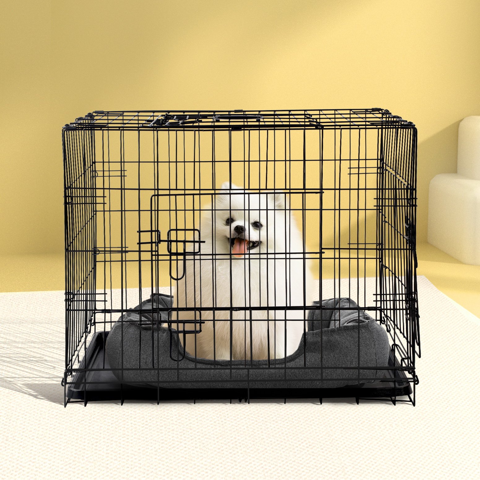 i.Pet 36" Dog Cage Crate Kennel 3 Doors - Image 8