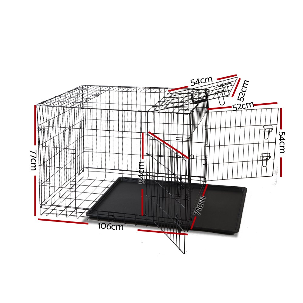 i.Pet 42" Dog Cage Crate Large Kennel 3 Doors - Image 2