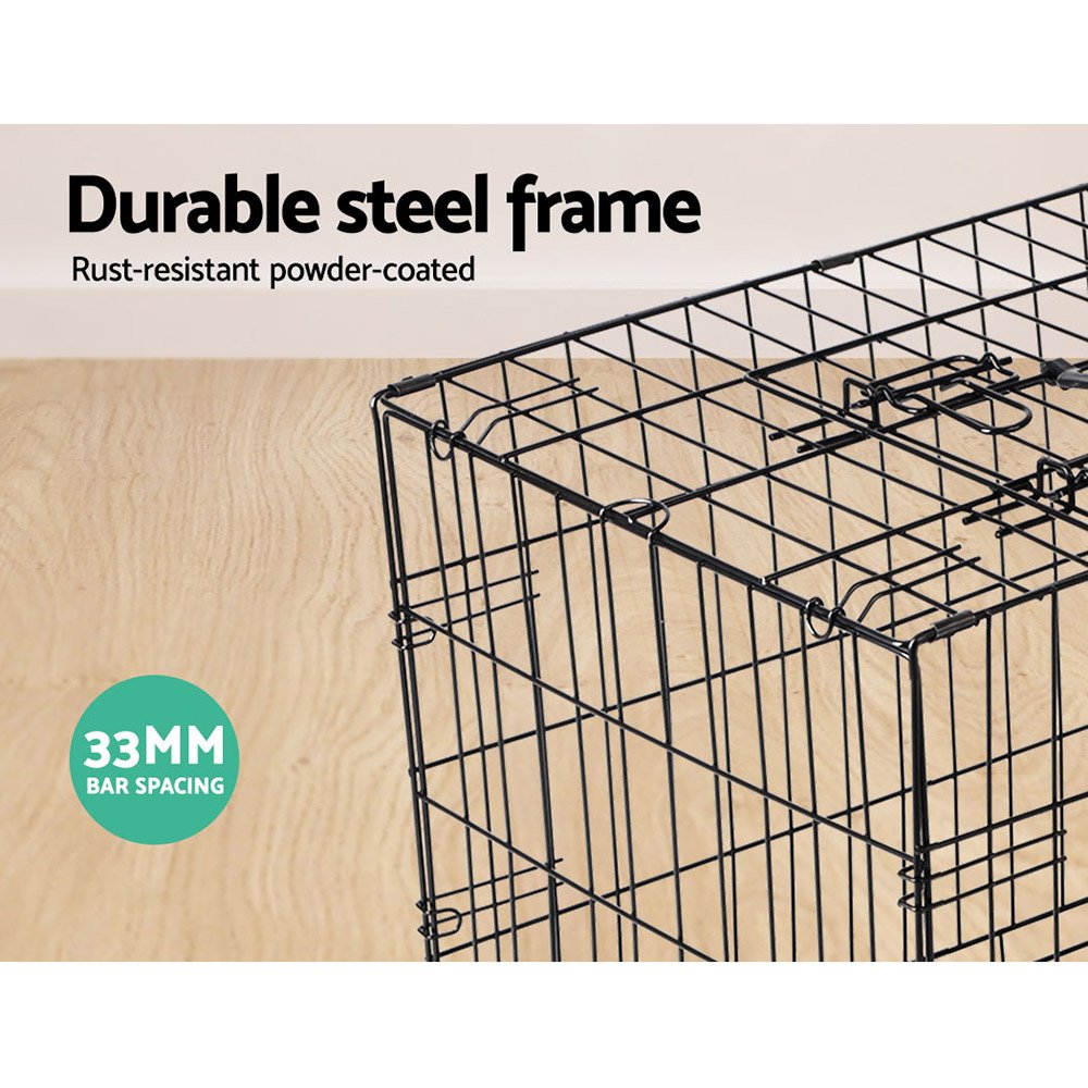 i.Pet 42" Dog Cage Crate Large Kennel 3 Doors - Image 3