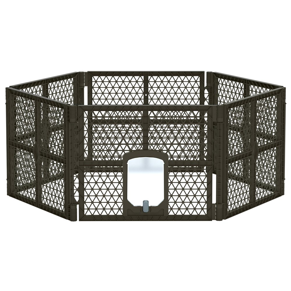 i.Pet Dog Playpen Enclosure 6 Panel Pet Fence Plastic Play Pen - Image 3