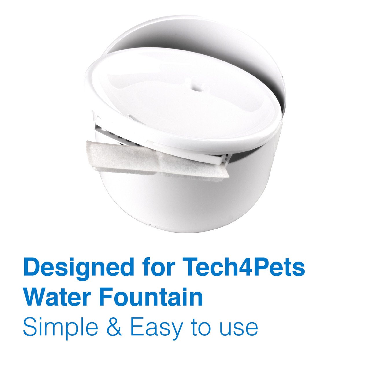 Tech4Pets 5-Pack Water Fountain Replacement Filters - Image 3