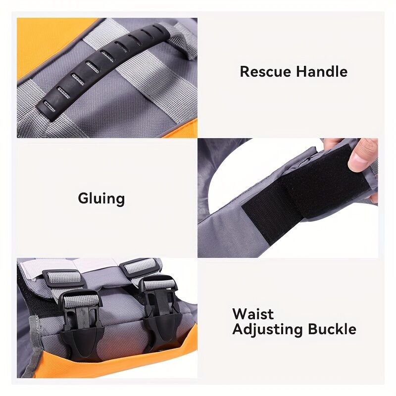 Safe Playtime: The ultimate dog buoyancy vest designed for water adventures. Pet life jacket. Christmas, Black Friday pet products - Image 9