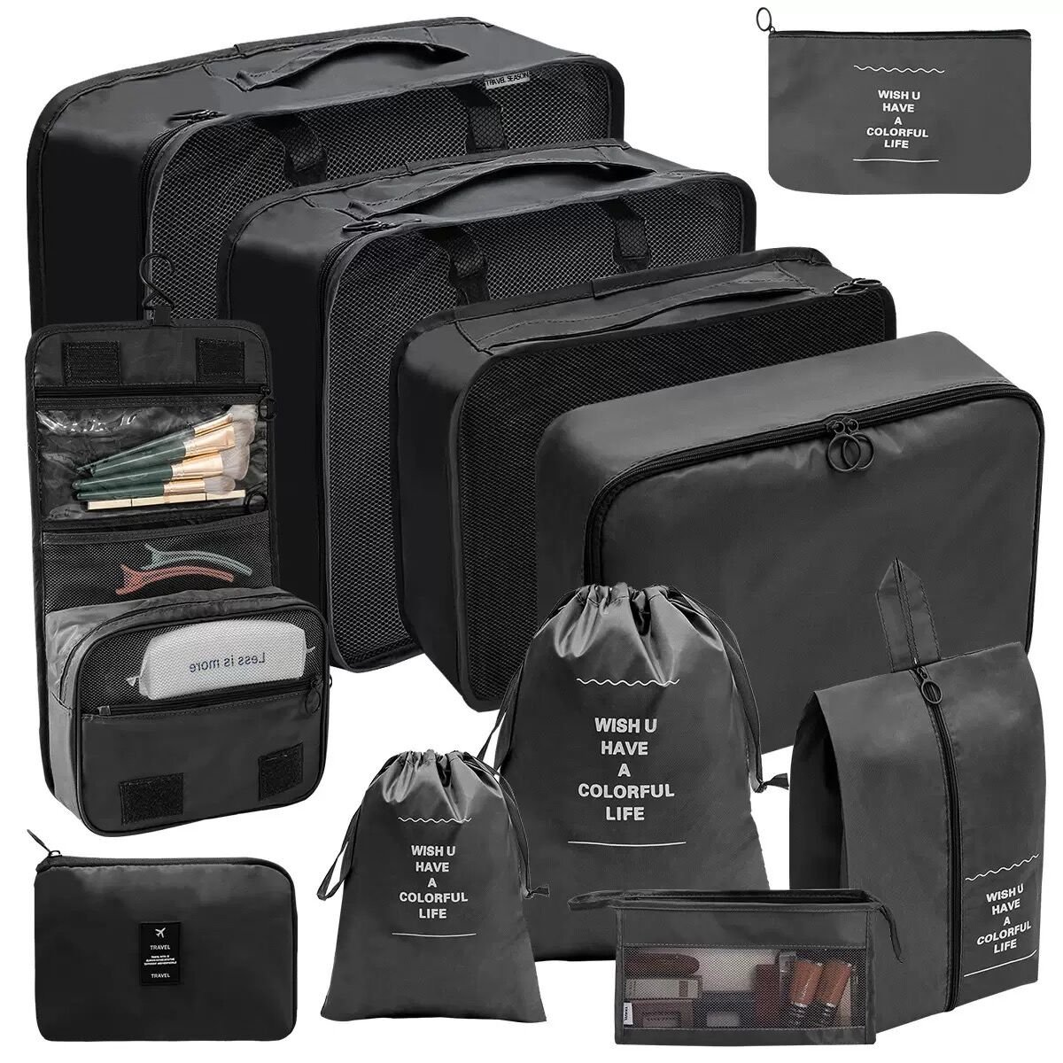 Black Friday Special Offer! 8-piece Travel Storage Bag - The perfect Christmas gift, say goodbye to messy luggage. - Image 3