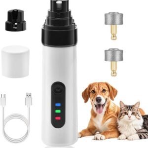 Pet products Silent Groom Pro Nail Grinder, 2025 New Dog Nail Trimmer, USB Rechargeable Pet Nail Grinder, Dog Nail Trimmers, Pet Paws Grooming Smoothing Tool