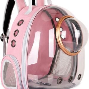 pet products Pet Space Capsule Backpack, Small Medium Cat Puppy Dog Carrier, Transparent Breathable Heat Proof, Pet Carrier for Travel Hiking Walking Camping, Grey