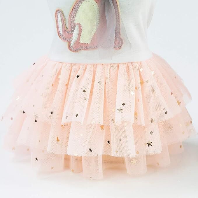 pet products Small Dog Dress Female Tiny Puppy Clothes Girl Tutu for Dogs Dresses Harness Birthday Apparel(Chest circumference47cm, back length35cm, neck circumference32cm) - Image 5