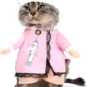 pet products Dog Costume Clothes Halloween Cat Costumes Small Animal Funny Pets Clothing for Doggy Kitty Rabbits Piggy, Nurse