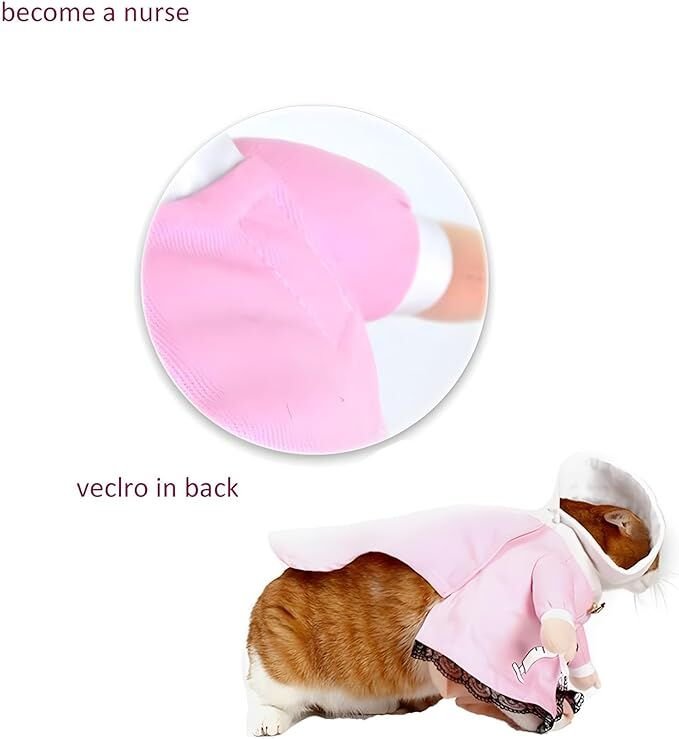 pet products Dog Costume Clothes Halloween Cat Costumes Small Animal Funny Pets Clothing for Doggy Kitty Rabbits Piggy, Nurse - Image 2