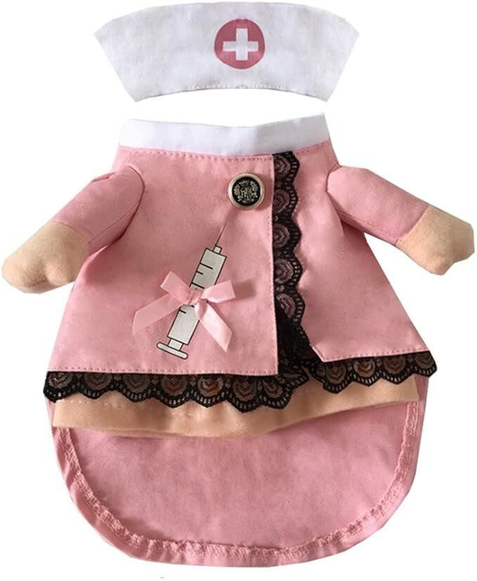 pet products Dog Costume Clothes Halloween Cat Costumes Small Animal Funny Pets Clothing for Doggy Kitty Rabbits Piggy, Nurse - Image 4