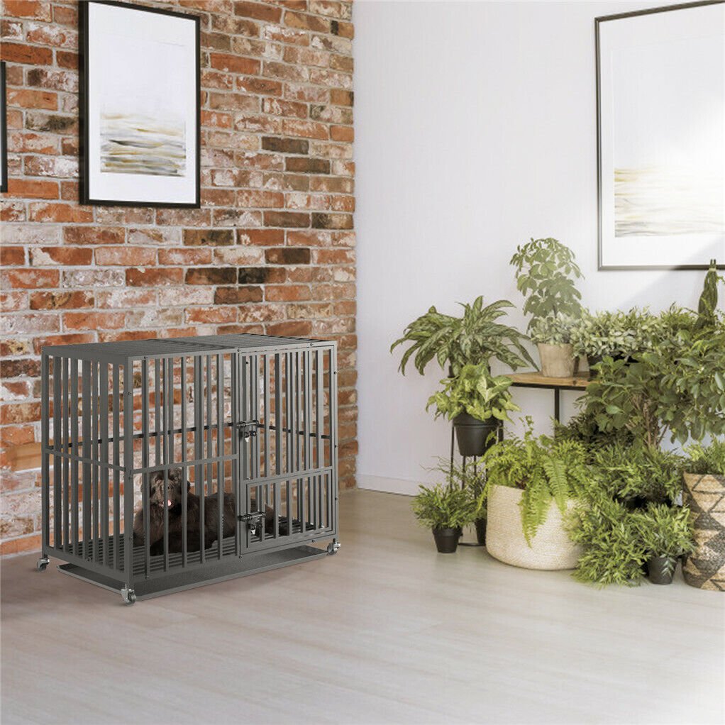 38 Heavy Duty Dog Cage Large XL XXL Pet Kennel on Wheels - Image 2