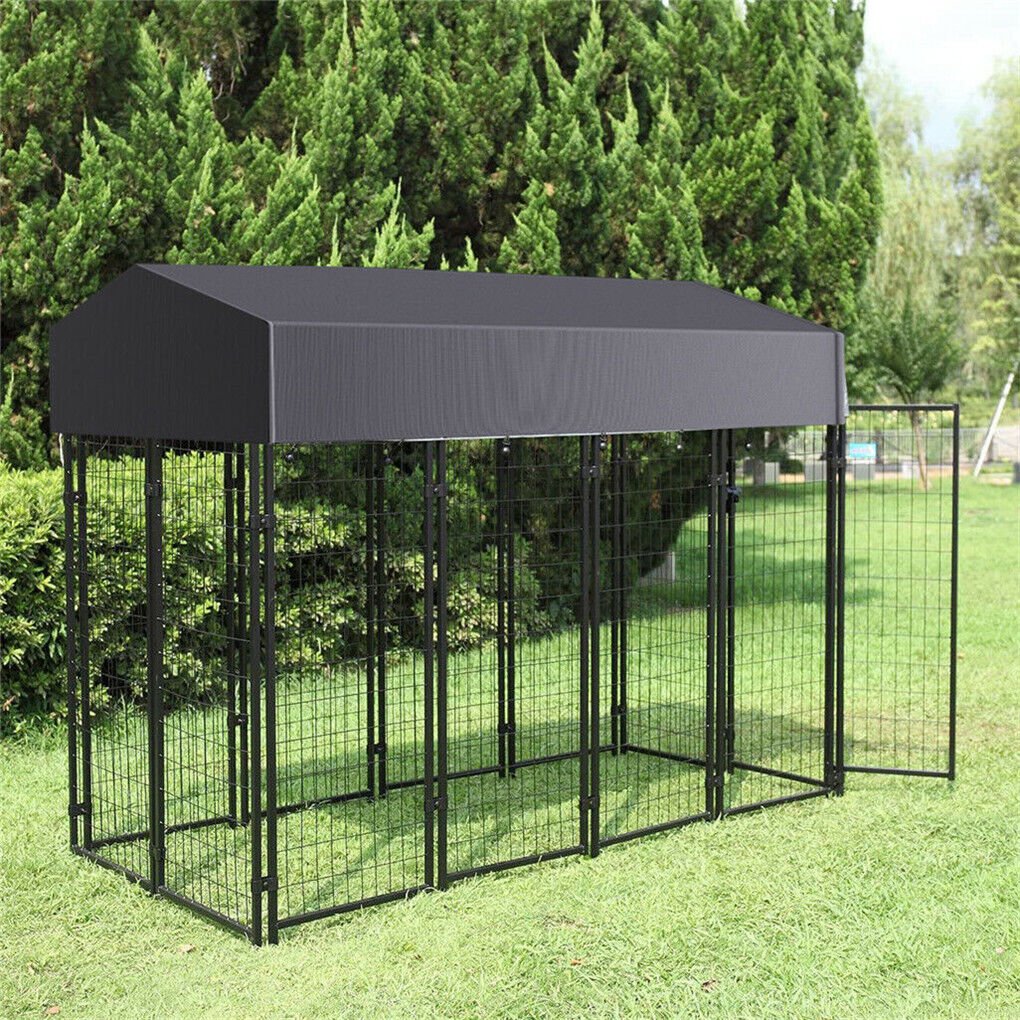 Large Outdoor Dog Kennel 250x120x165cm Pet Cage with Roof - Image 2