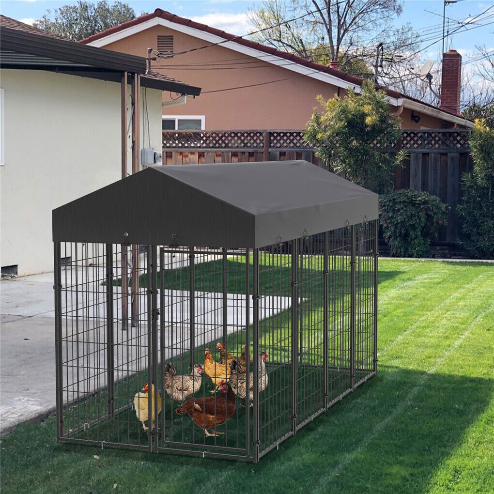 Large Outdoor Dog Kennel 250x120x165cm Pet Cage with Roof - Image 6