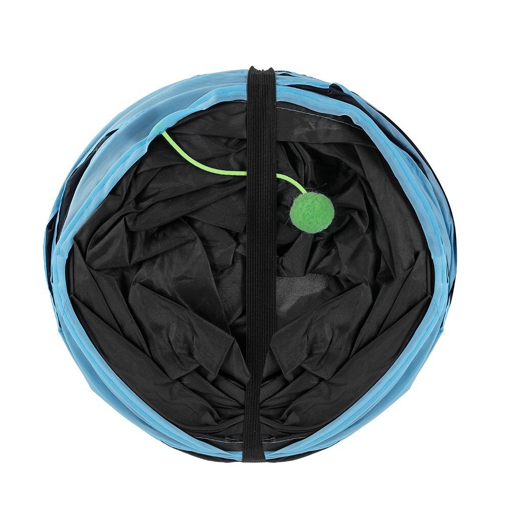 Pet Cat Toys Tri-Tunnel Collapsible Tent Training Play Kitten Rabbit Tubes - Image 4