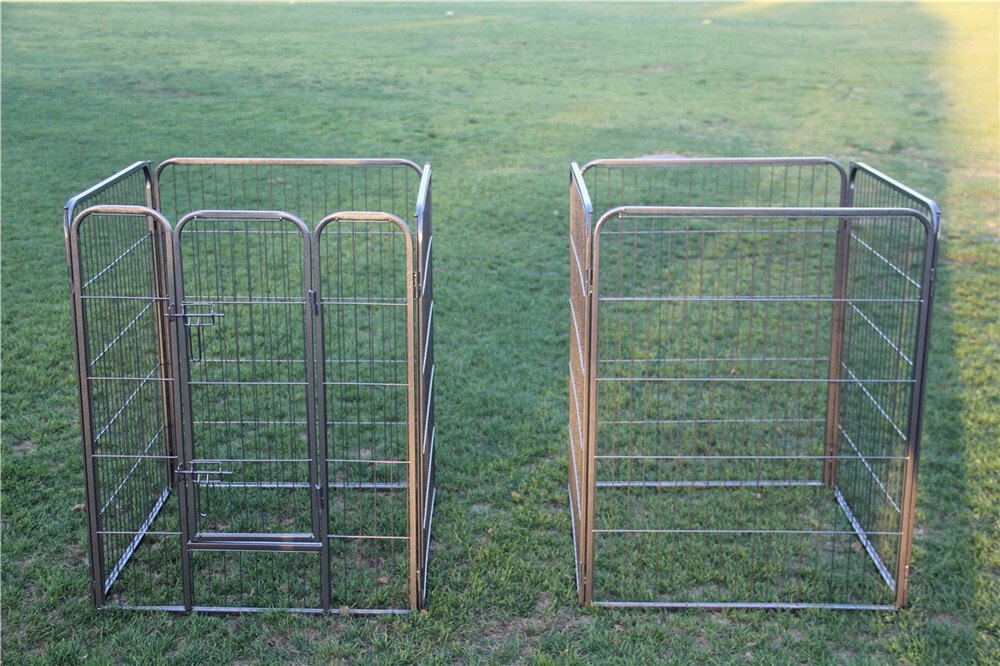 YES4PETS 16 Panels 100 cm Heavy Duty Pet Dog Cat Puppy Rabbit Exercise Playpen Fence - Image 4