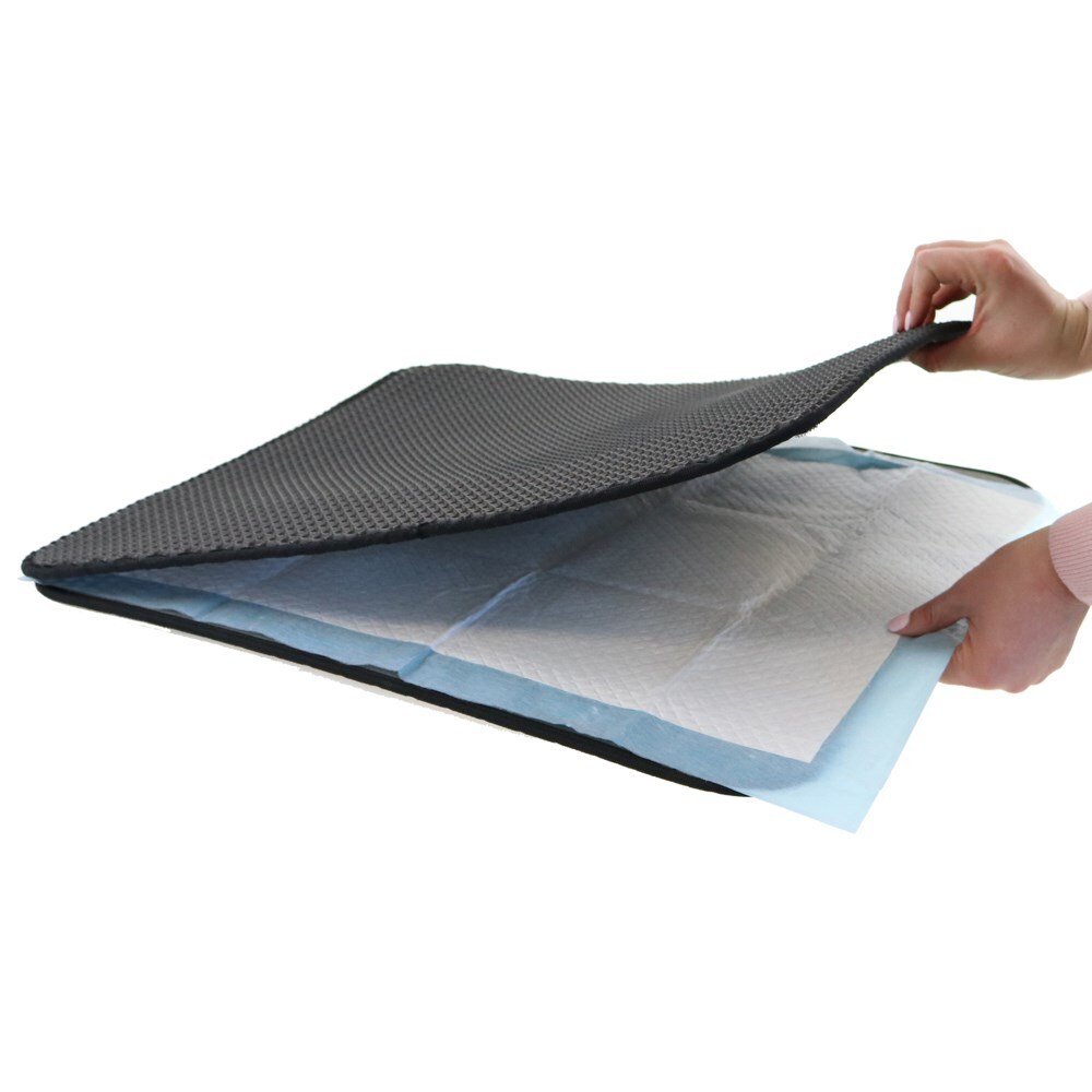 YES4PETS Double Layer Cat Litter Tray Trap Mat Catch Cat Litter House Box Pad Toilet Mat - Image 4