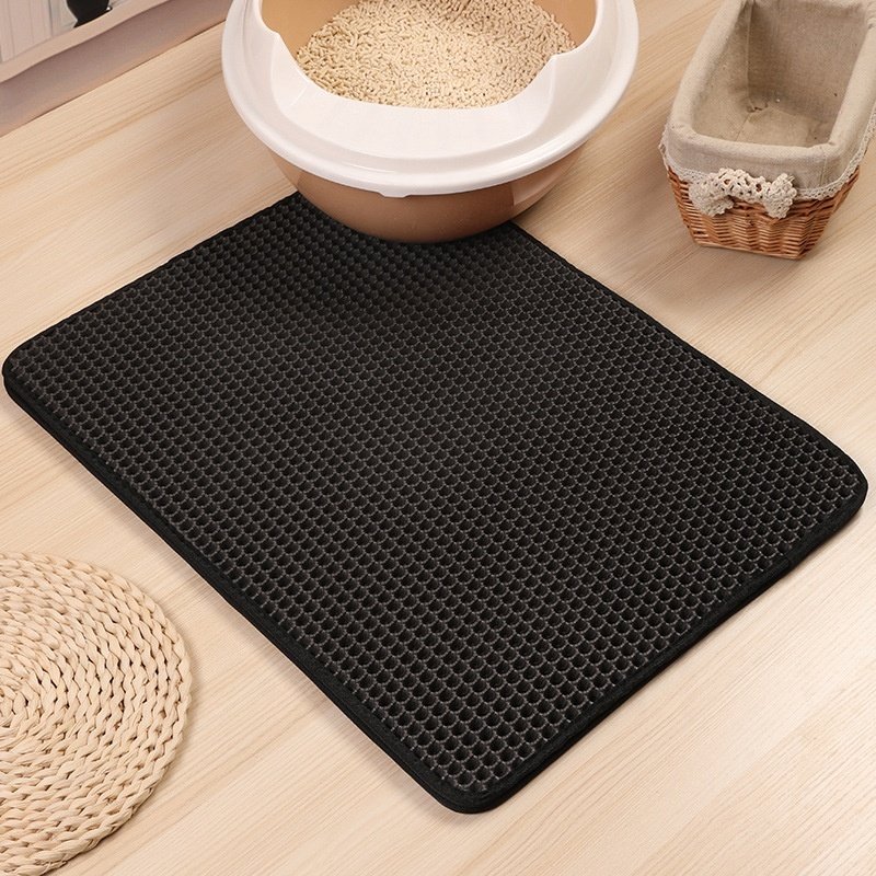 YES4PETS Double Layer Cat Litter Tray Trap Mat Catch Cat Litter House Box Pad Toilet Mat - Image 6