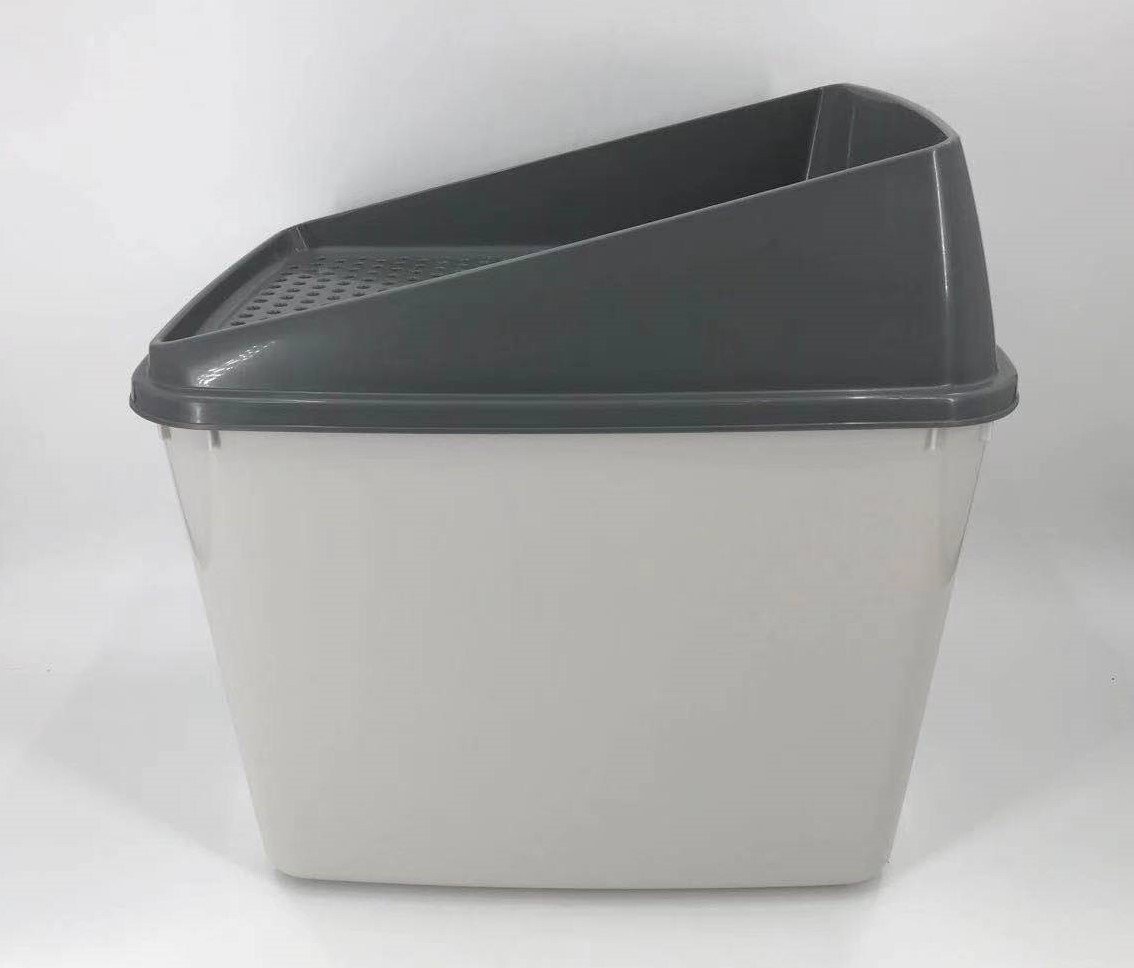 XL Top Entry Cat Litter Box No Mess Large Enclosed Covered Kitty Tray - Image 2