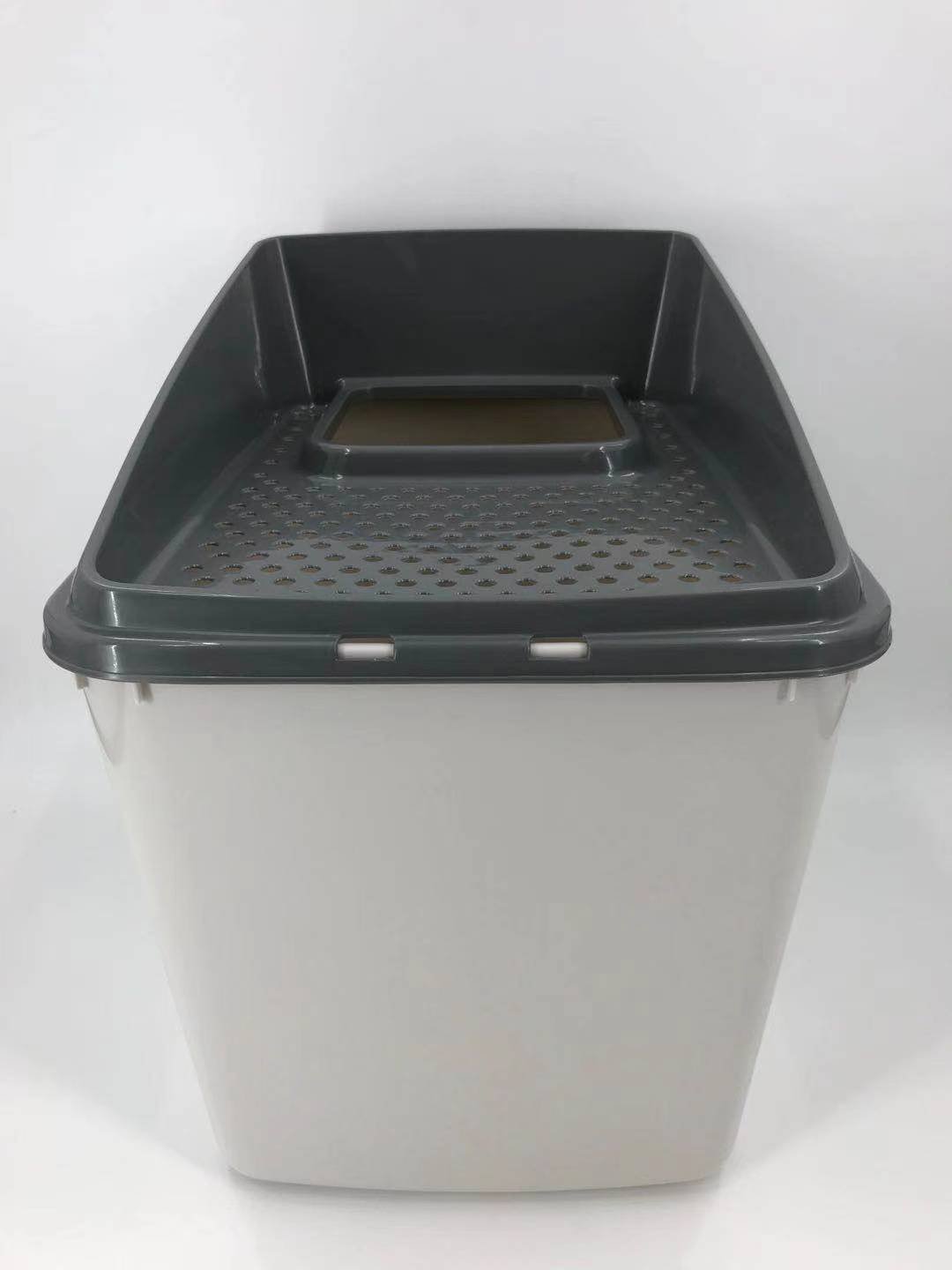 XL Top Entry Cat Litter Box No Mess Large Enclosed Covered Kitty Tray - Image 3