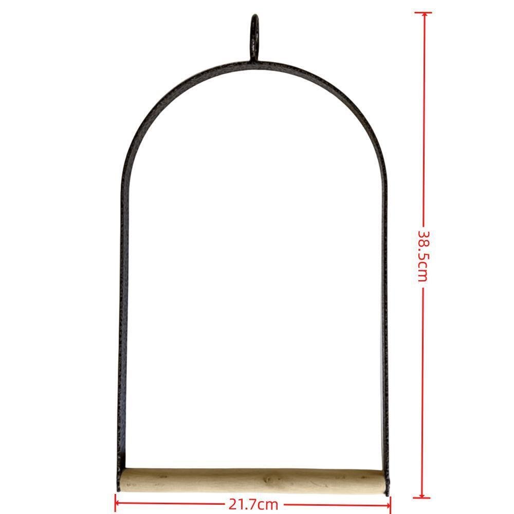 YES4PETS Bird Cage Jumbo Swing Metal Arch Frame Wood Perch Canary Pet Parrot Hanging Toy - Image 4