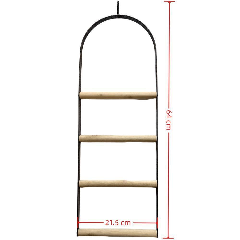 YES4PETS Bird Cage Jumbo Swing Metal Arch Frame Wood Perch Canary Pet Parrot Hanging Toy - Image 5