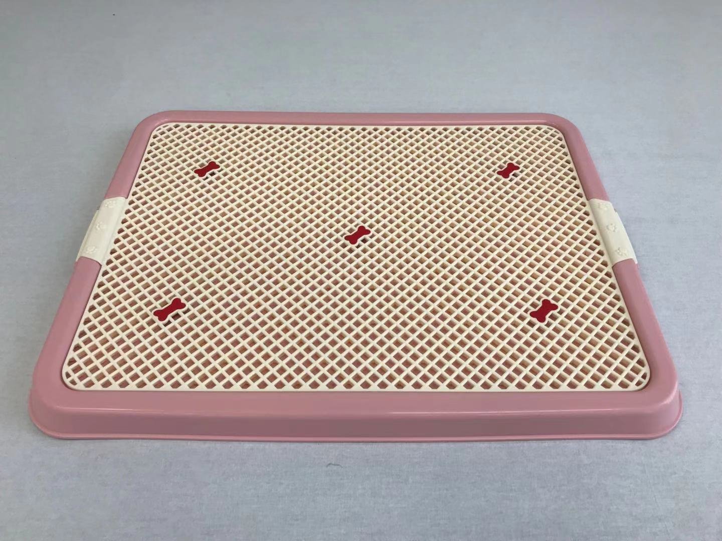 YES4PETS Large Portable Dog Potty Training Tray Pet Puppy Toilet Trays Loo Pad Mat Pink - Image 4