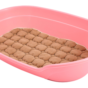 YES4PETS Pet Bed Medium Plastic Dog Bedding Sleeping Resting Washable Basket Pink