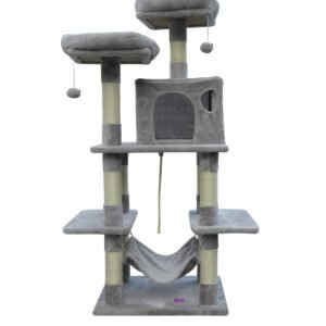 YES4PETS 145 cm Cat Scratching Post Tree Scratcher Pole-Little Grey