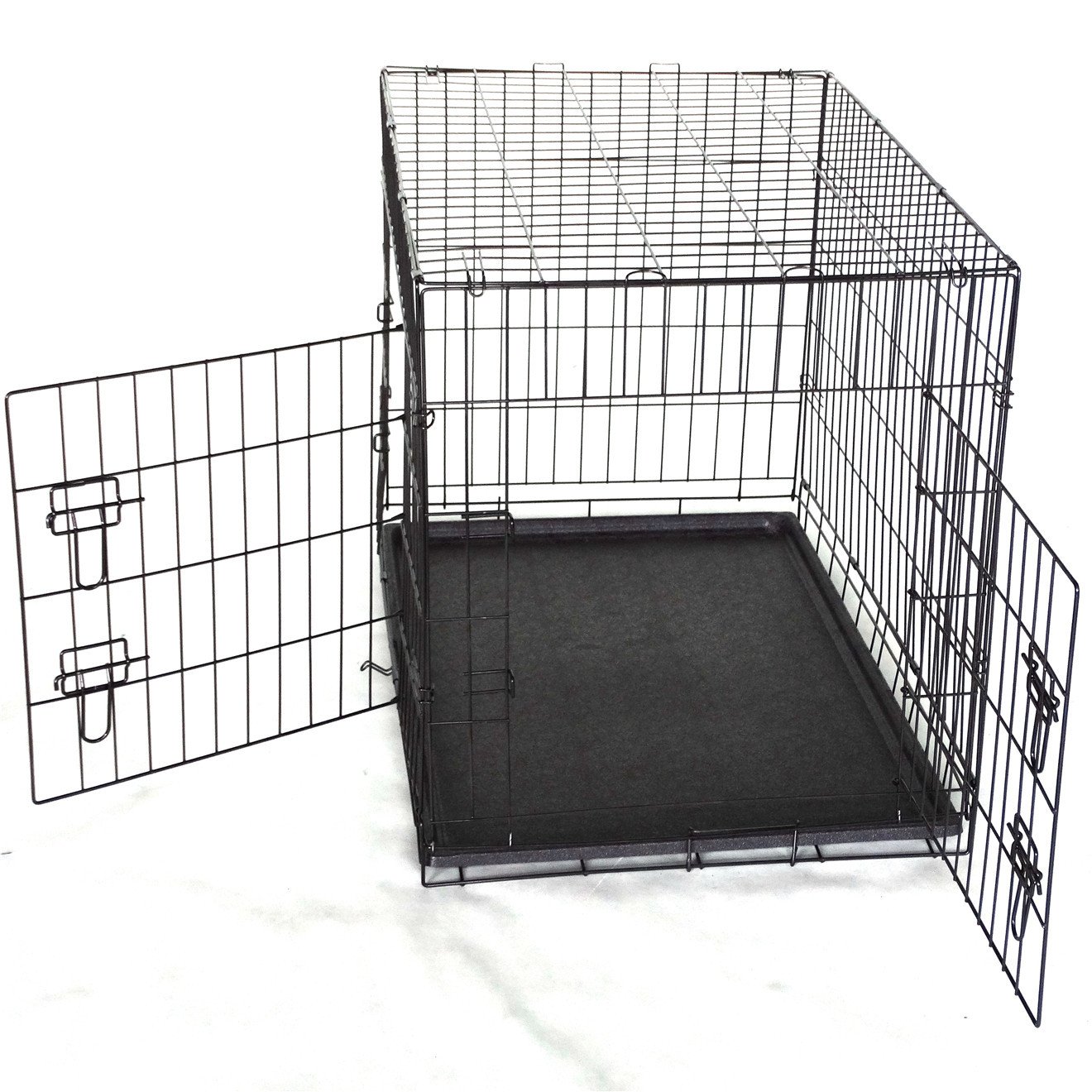 YES4PETS 36' Collapsible Metal Dog Cat Puppy Crate Cage Cat Rabbit Carrier - Image 3
