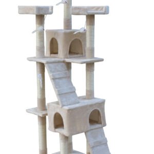 YES4PETS 170cm Cat Scratching Post Tree Post House Tower with Ladder Furniture Beige