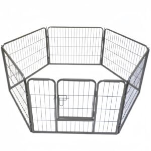 YES4PETS 6 Panel 60 cm Heavy Duty Pet Dog Puppy Cat Rabbit Exercise Playpen Fence