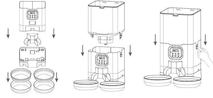 YES4PETS 6L Automatic Digital Pet Dog Cat Feeder Double Food Bowl Dispenser - Image 6