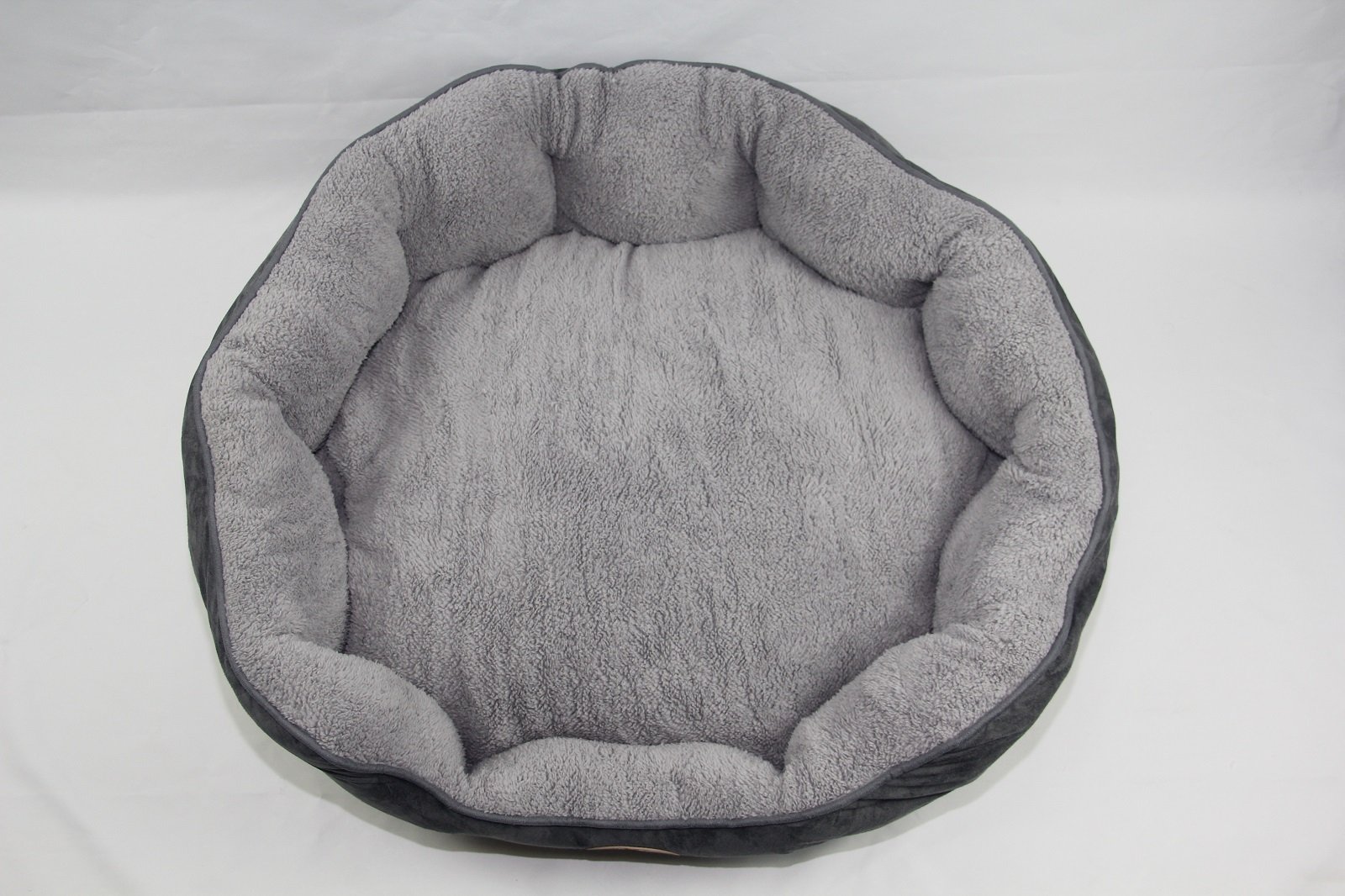 YES4PETS Blue / Grey Washable Fleece Soft Pet Dog Puppy Cat Bed-Large - Image 2