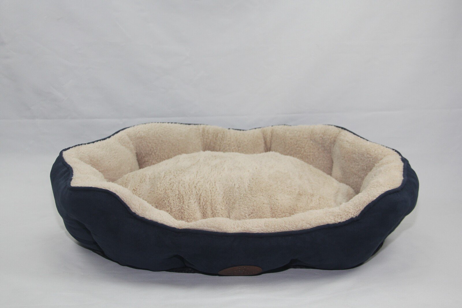 YES4PETS Blue / Grey Washable Fleece Soft Pet Dog Puppy Cat Bed-Large - Image 4