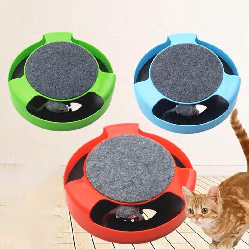Motion Kitten Cat Toy Catch The Mouse Chase Interactive Cat Training Scratchpad - Red - Image 3