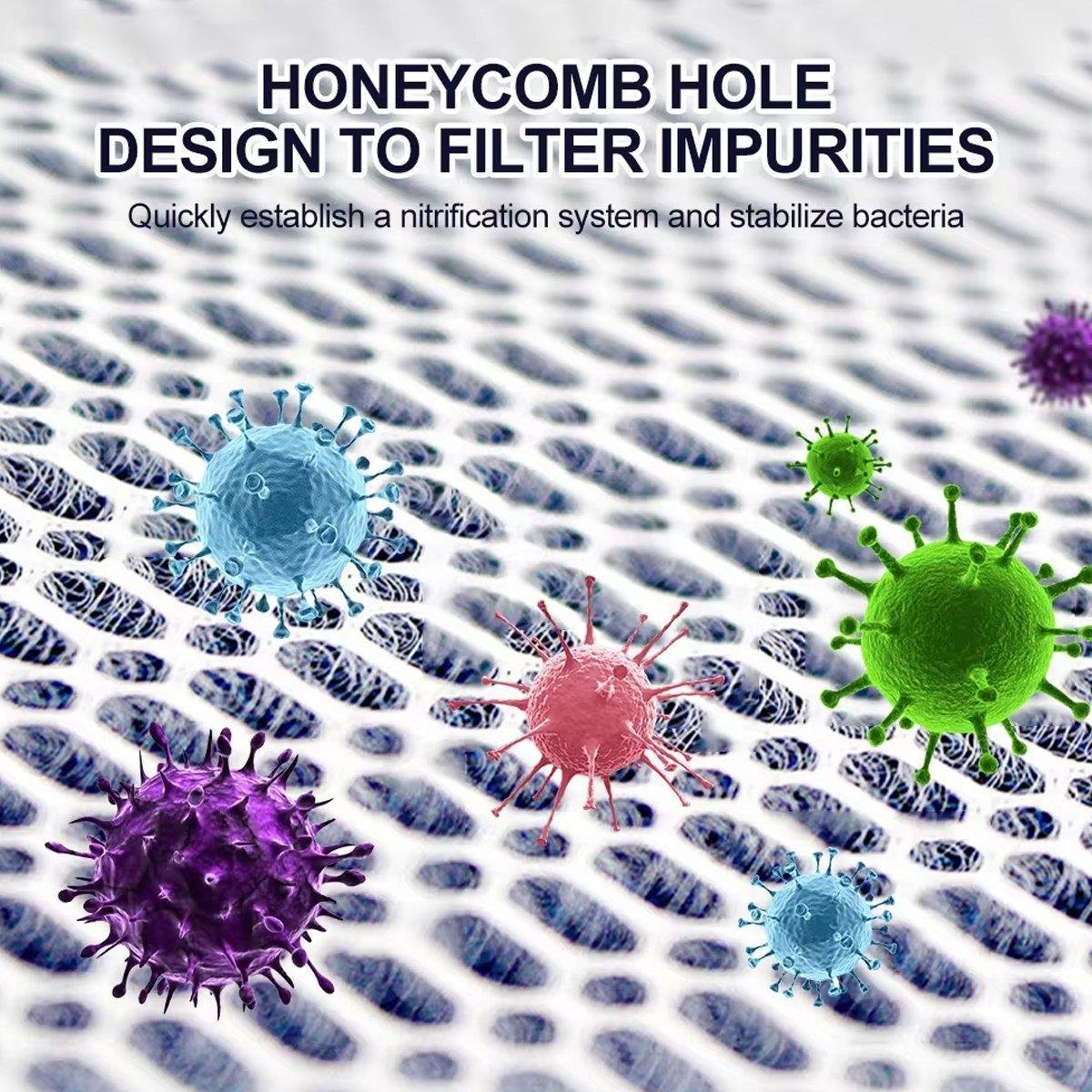 Aquarium 8D Filter Cotton Fish Tank Water Purification Sponge Material Pad - Image 5