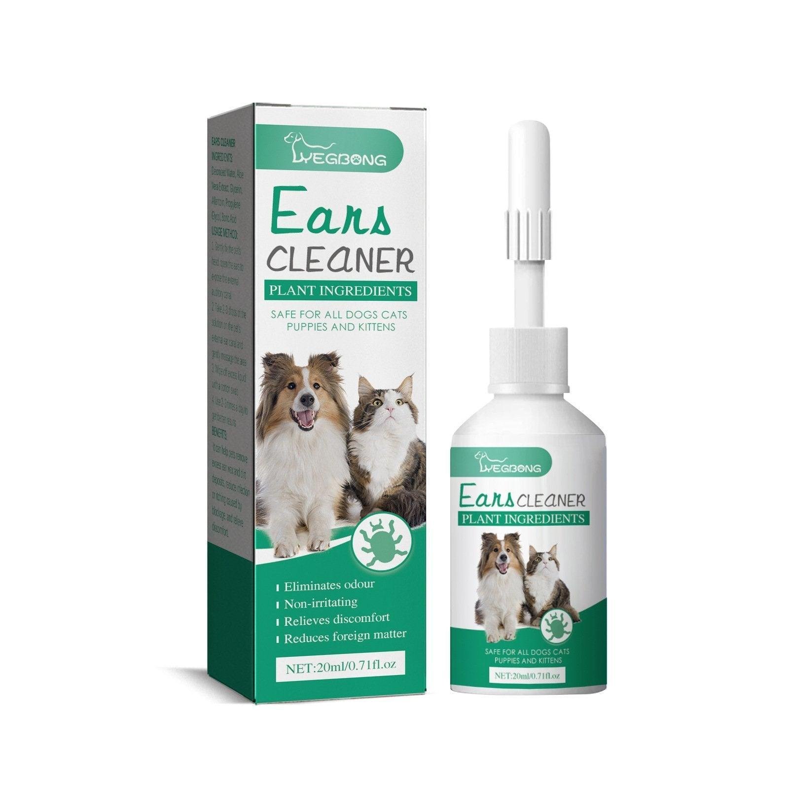 Pet Ear Drops for Cats Dogs Clean Mites Deodorize Itchy Ears Universal Solution - Image 2