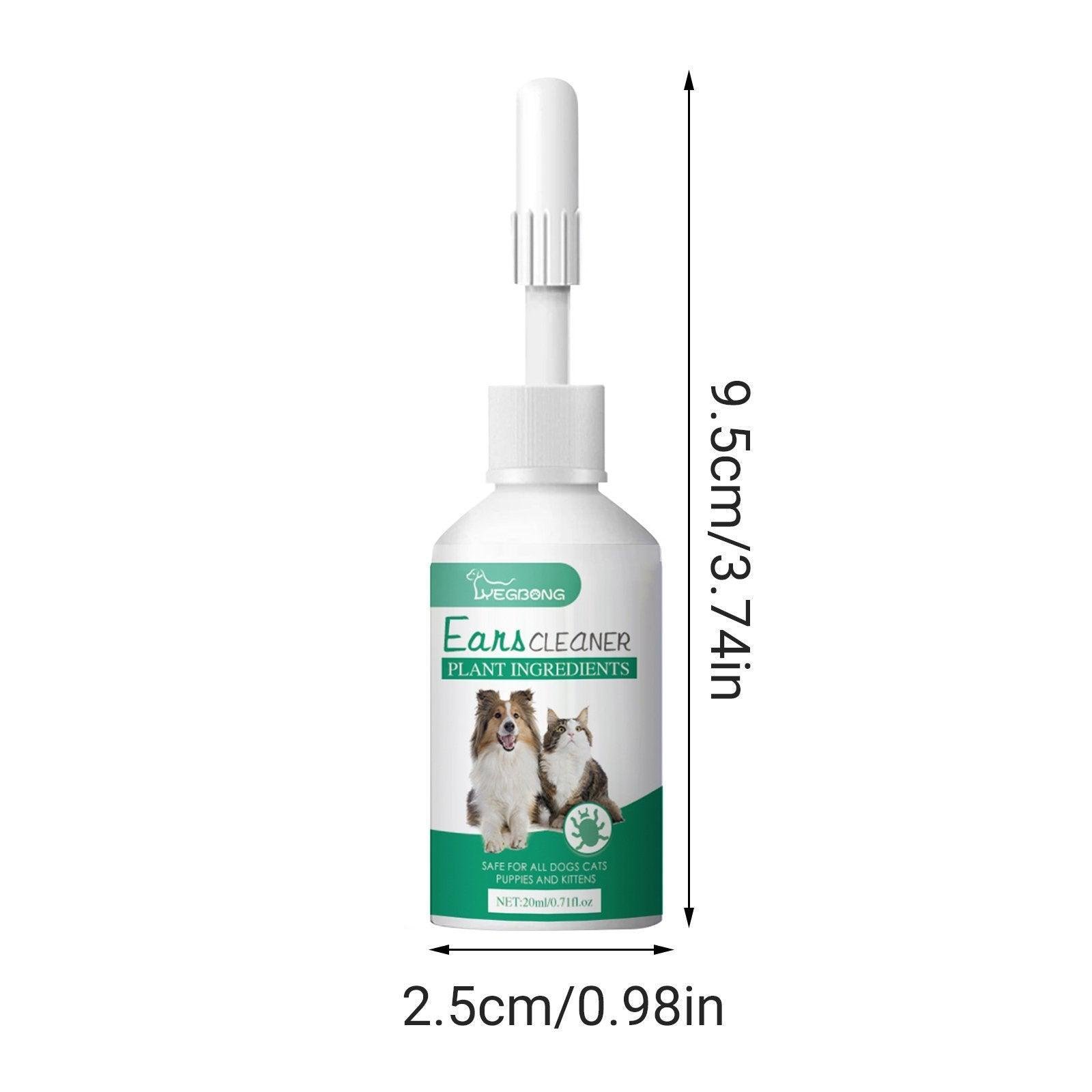 Pet Ear Drops for Cats Dogs Clean Mites Deodorize Itchy Ears Universal Solution - Image 3