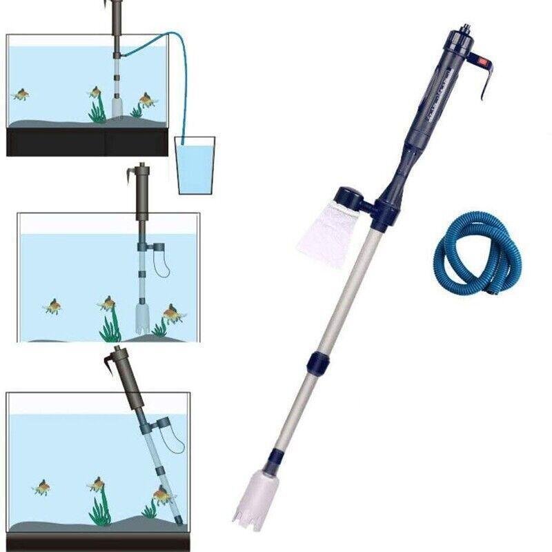 Battery Powered Aquarium Gravel Cleaner with Adjustable Siphon and Filter Bag - Image 5