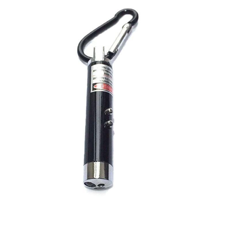 Interactive Cat Laser Pointer Toy with LED and UV Light for Pet Play Training - Silver - Image 6