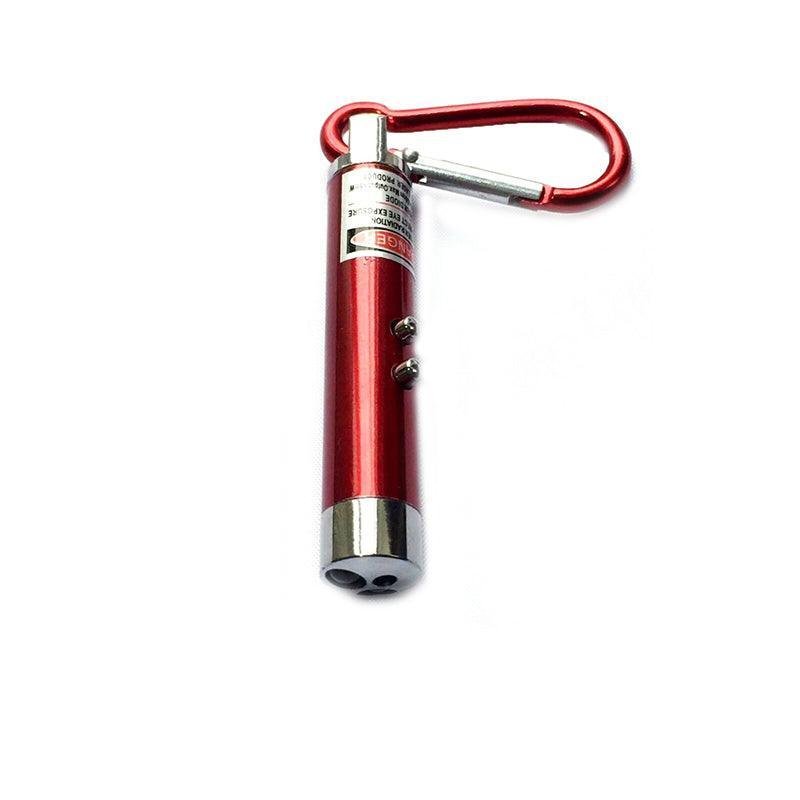 Interactive Cat Laser Pointer Toy with LED and UV Light for Pet Play Training - Silver - Image 7